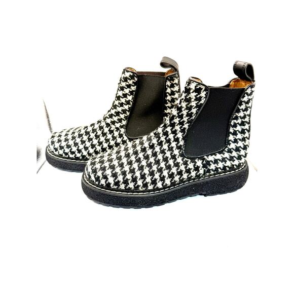 Flamingoes Paris houndstooth Chelsea boots 37 - Picture 2 of 10